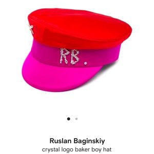 Ruslan Baginskiy crystal logo baker boy hat